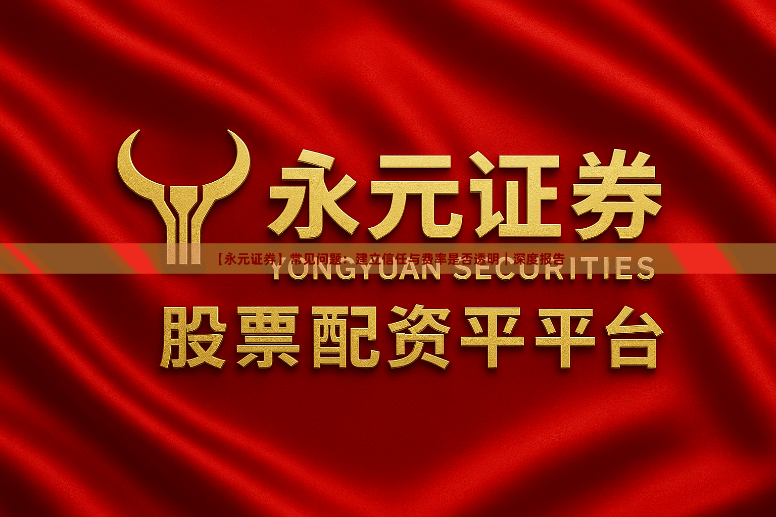 【永元证券】常见问题：建立信任与费率是否透明｜深度报告