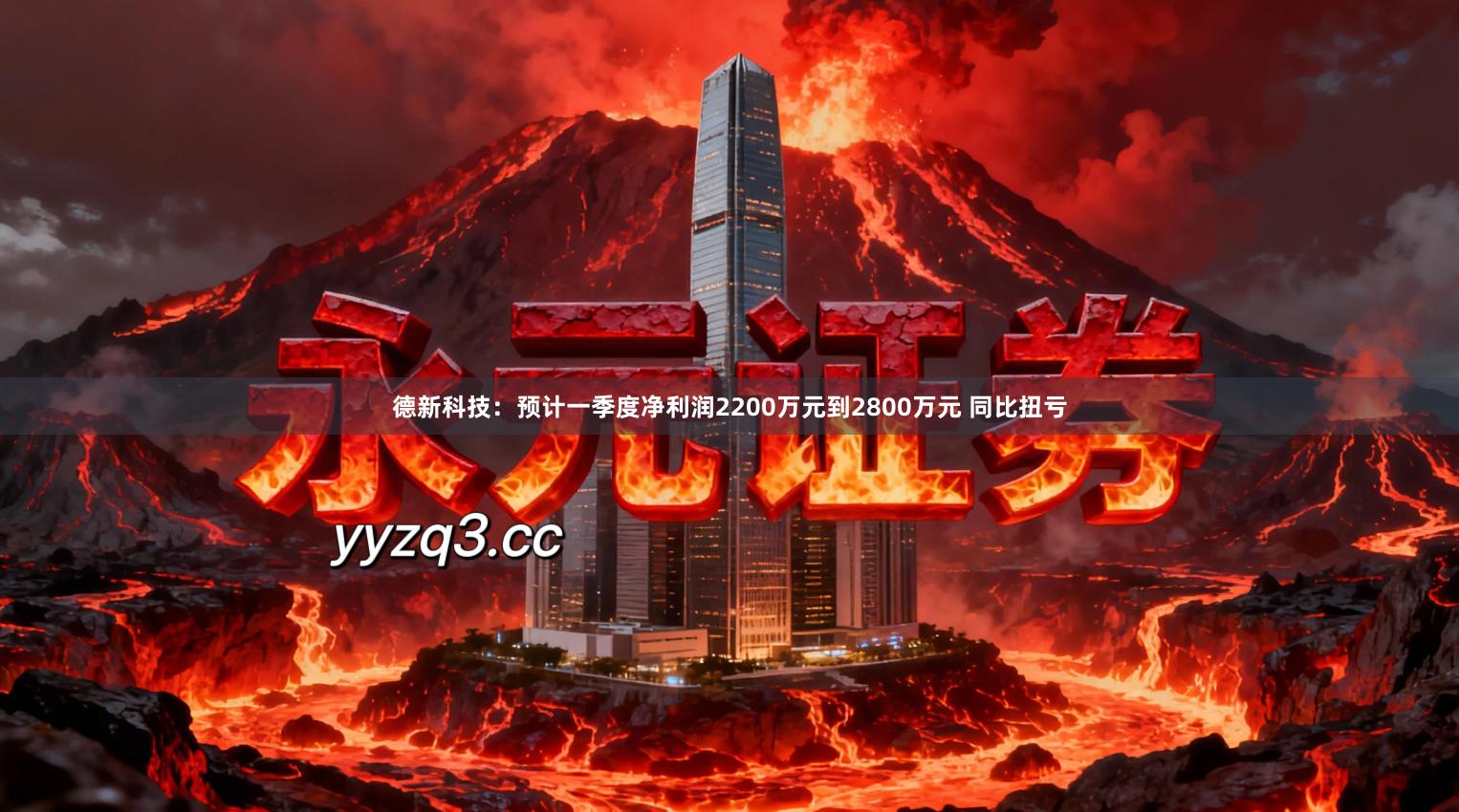 德新科技：预计一季度净利润2200万元到2800万元 同比扭亏